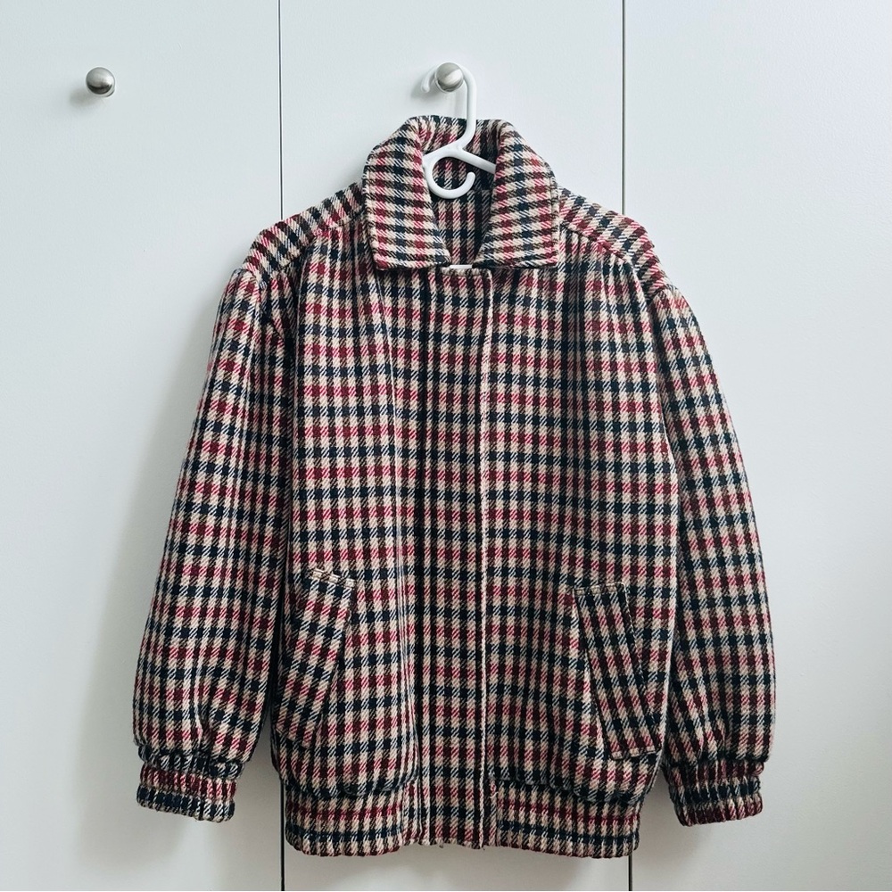Kurt Lyle Lucy Jacket in Red/Brown Check - Picture 8 of 14
